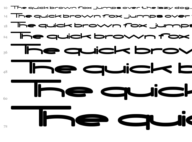 Extra Large font waterfall